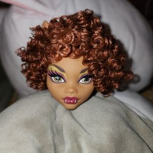 Custom Rerooted Clawdeen Doll Head